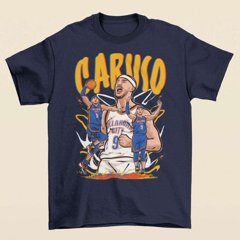 Alex Caruso Cartoon Style Oklahoma City Basketball T Shirt